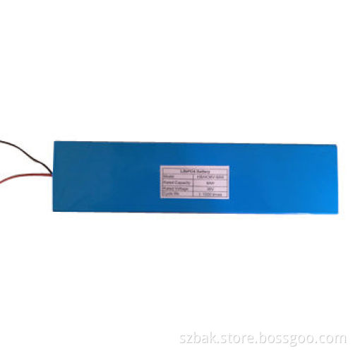 HBAK 36V-6AH, lifepo4 battery pack, rated voltage: 36V, capacity: 6Ah